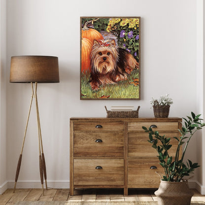 Yorkshire Terrier - Full Round Drill Diamond Painting 30*40CM