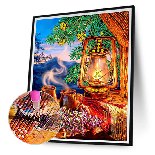 Winter Atmosphere - Special Shaped Drill Diamond Painting 30*40CM