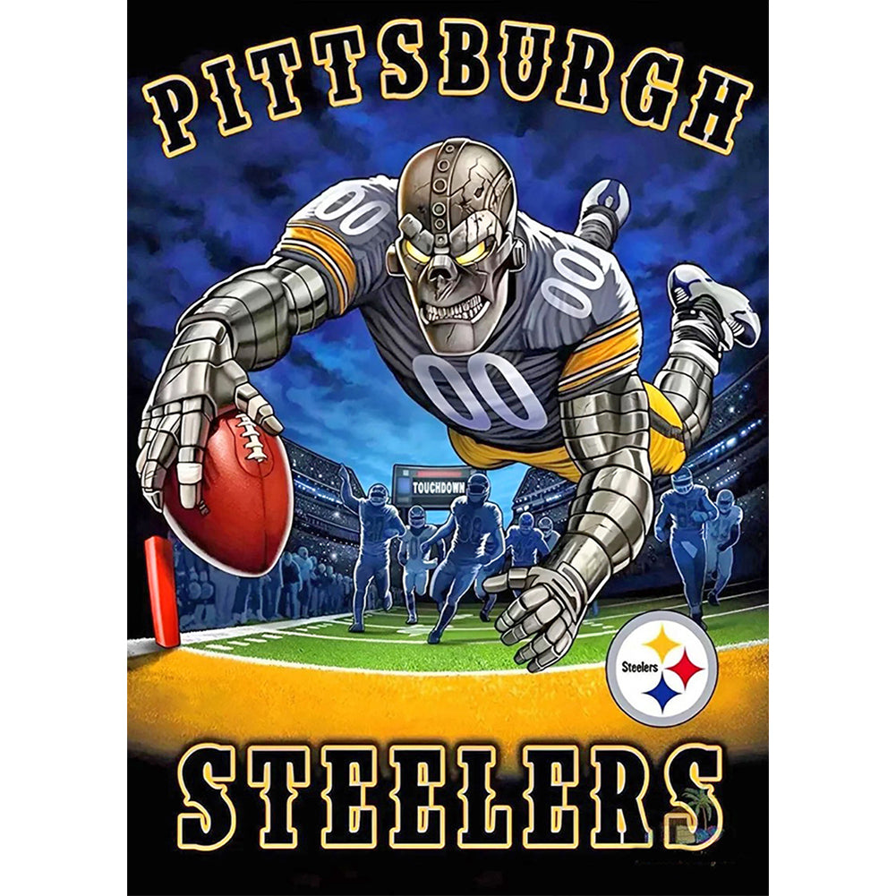 Pittsburgh Steelers Football Team - Full Round Drill Diamond Painting 30*40CM