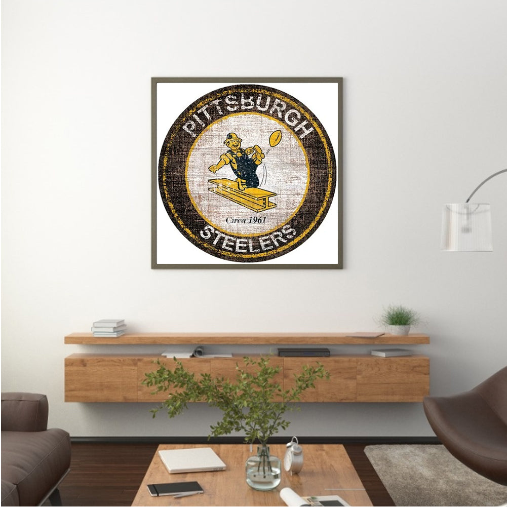 Pittsburgh Steelers Football Team - Full Round Drill Diamond Painting 30*30CM