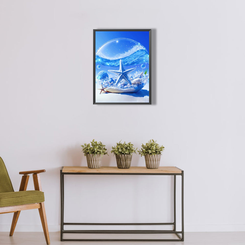 Beach Scenery - Full Round Drill Diamond Painting 30*40CM