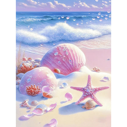 Beach Scenery - Full Round Drill Diamond Painting 30*40CM