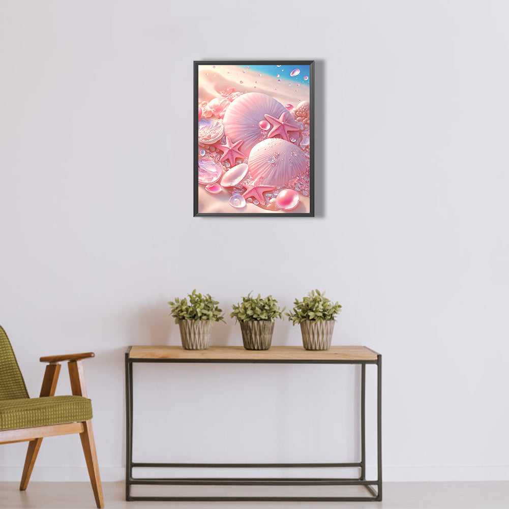 Beach Scenery - Full Round Drill Diamond Painting 30*40CM