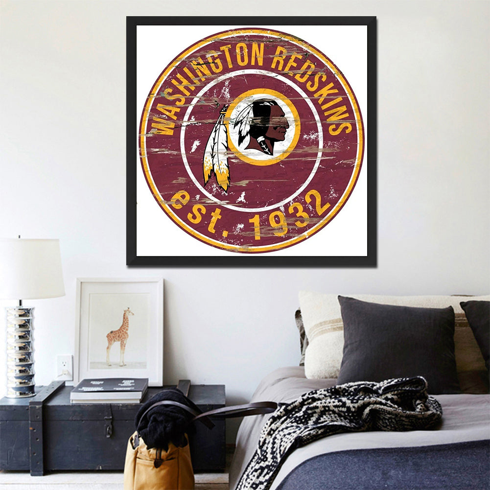 Washington Commanders American Football Team Soccer Team - Full Round Drill Diamond Painting 30*30CM