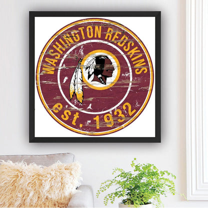 Washington Commanders American Football Team Soccer Team - Full Round Drill Diamond Painting 30*30CM