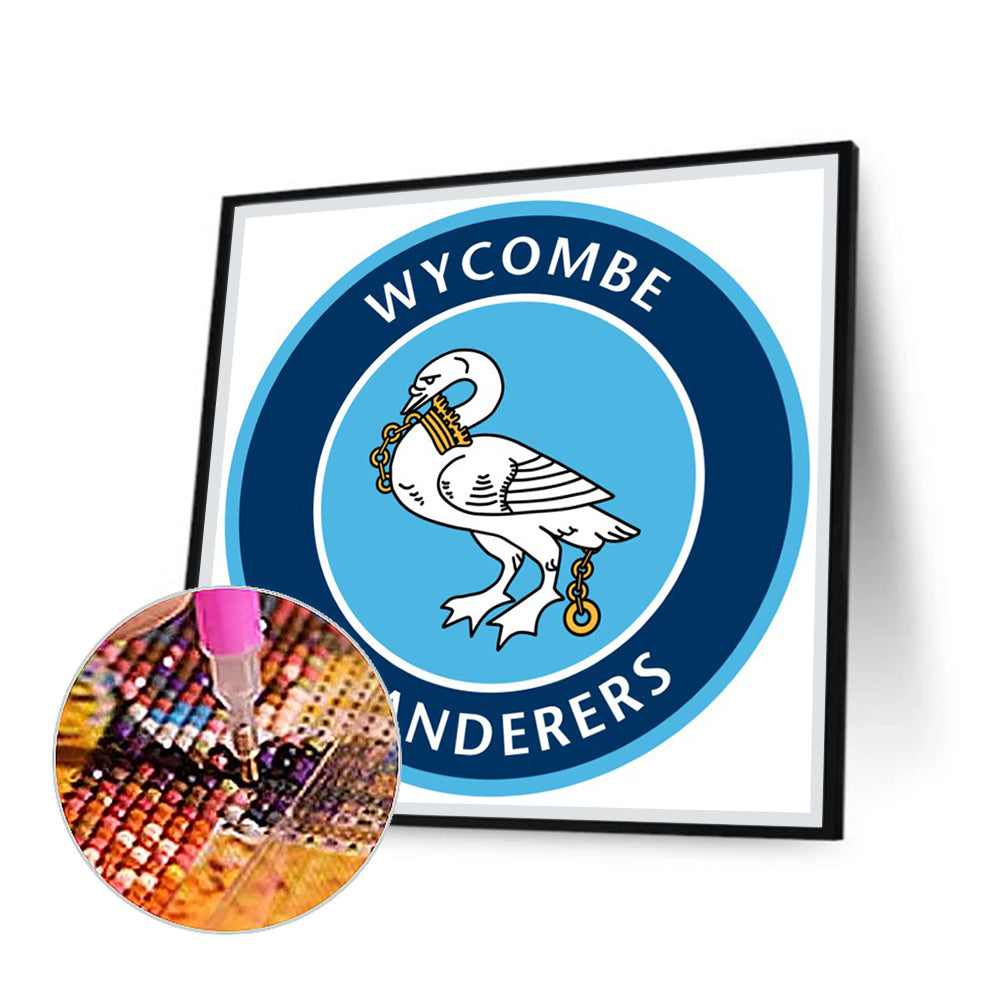 Wycombe Wanderers Football Team - Full Round Drill Diamond Painting 30*30CM