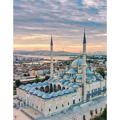 Fatih Mosque - Full Round Drill Diamond Painting 30*40CM