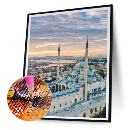 Fatih Mosque - Full Round Drill Diamond Painting 30*40CM