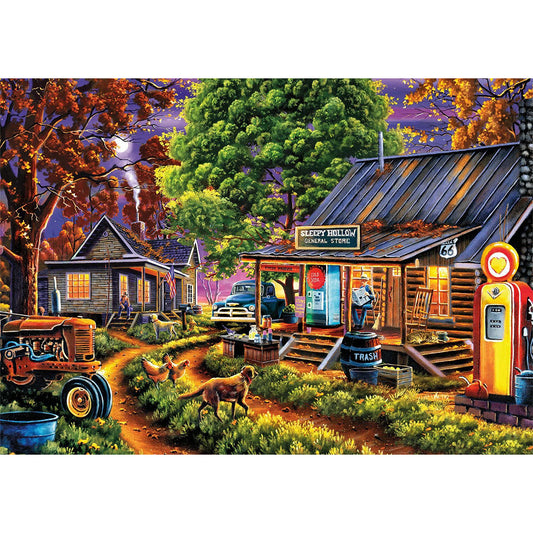 Small Town Grocery Store - Full Round Drill Diamond Painting 60*50CM