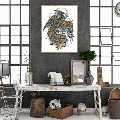 Mystery Bird - Full Round Drill Diamond Painting 30*40CM