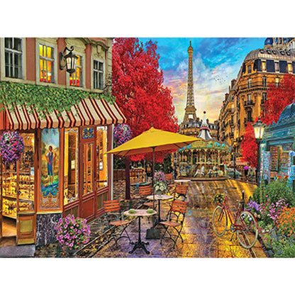 Paris Street - Full Round Drill Diamond Painting 40*30CM
