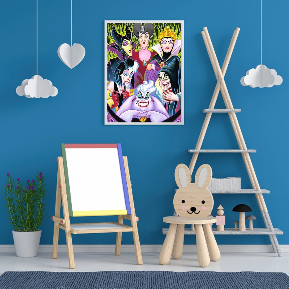 Disney Villain - Full Round Drill Diamond Painting 40*50CM