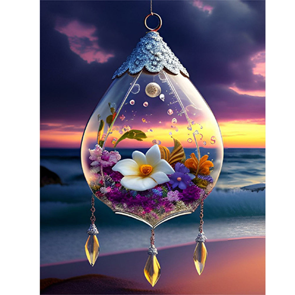 Beach Crystal Scenery - Full Round Drill Diamond Painting 30*40CM