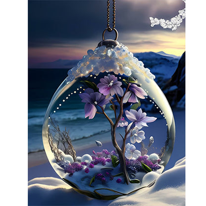 Beach Crystal Scenery - Full Round Drill Diamond Painting 30*40CM