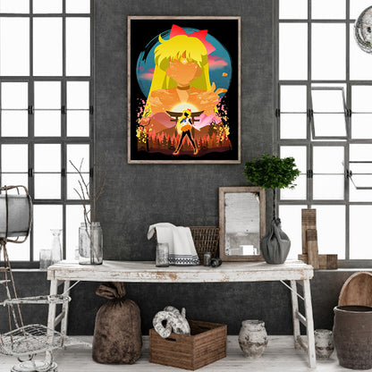 Sailor Moon - Full Round Drill Diamond Painting 30*40CM