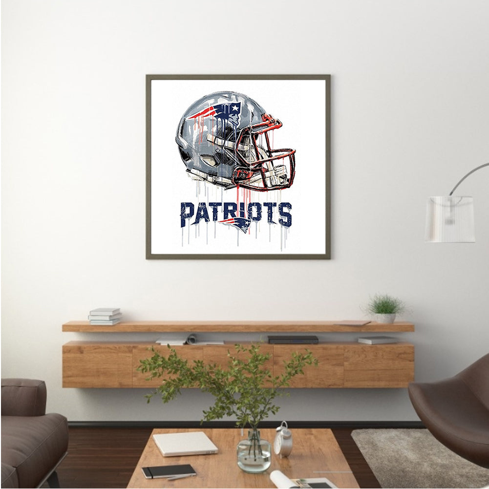 New England Patriots Football Team - Full Round Drill Diamond Painting 30*30CM