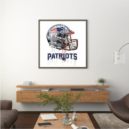 New England Patriots Football Team - Full Round Drill Diamond Painting 30*30CM
