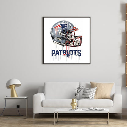 New England Patriots Football Team - Full Round Drill Diamond Painting 30*30CM