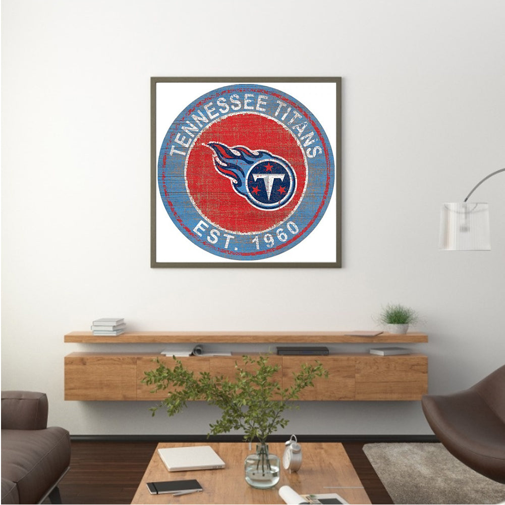Tennessee Titans Football Team - Full Round Drill Diamond Painting 30*30CM
