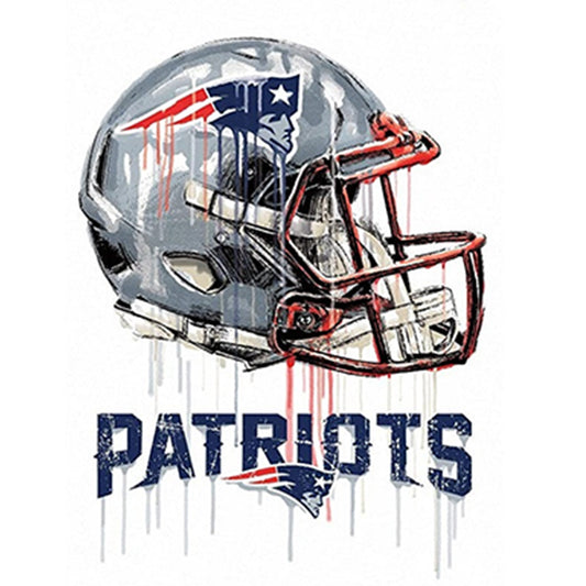 New England Patriots Football Team - Full Round Drill Diamond Painting 50*50CM