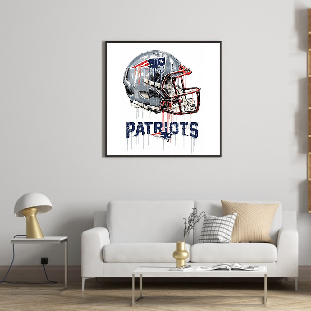 New England Patriots Football Team - Full Round Drill Diamond Painting 50*50CM