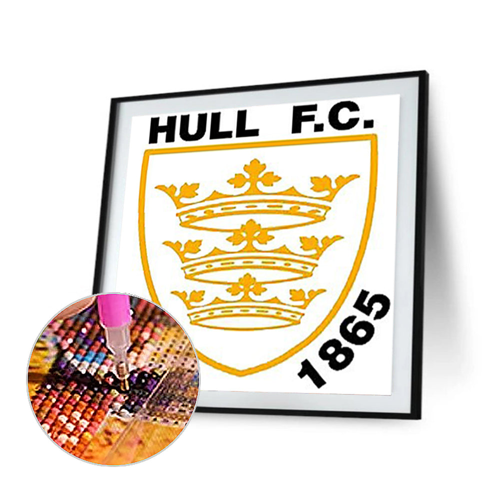 Hull City Rugby Club - Full Round Drill Diamond Painting 35*35CM