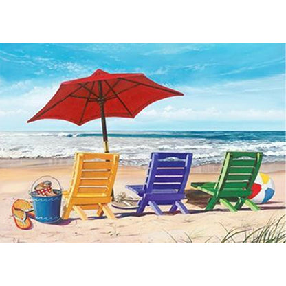 Seaside Scenery - Full Round Drill Diamond Painting 40*30CM