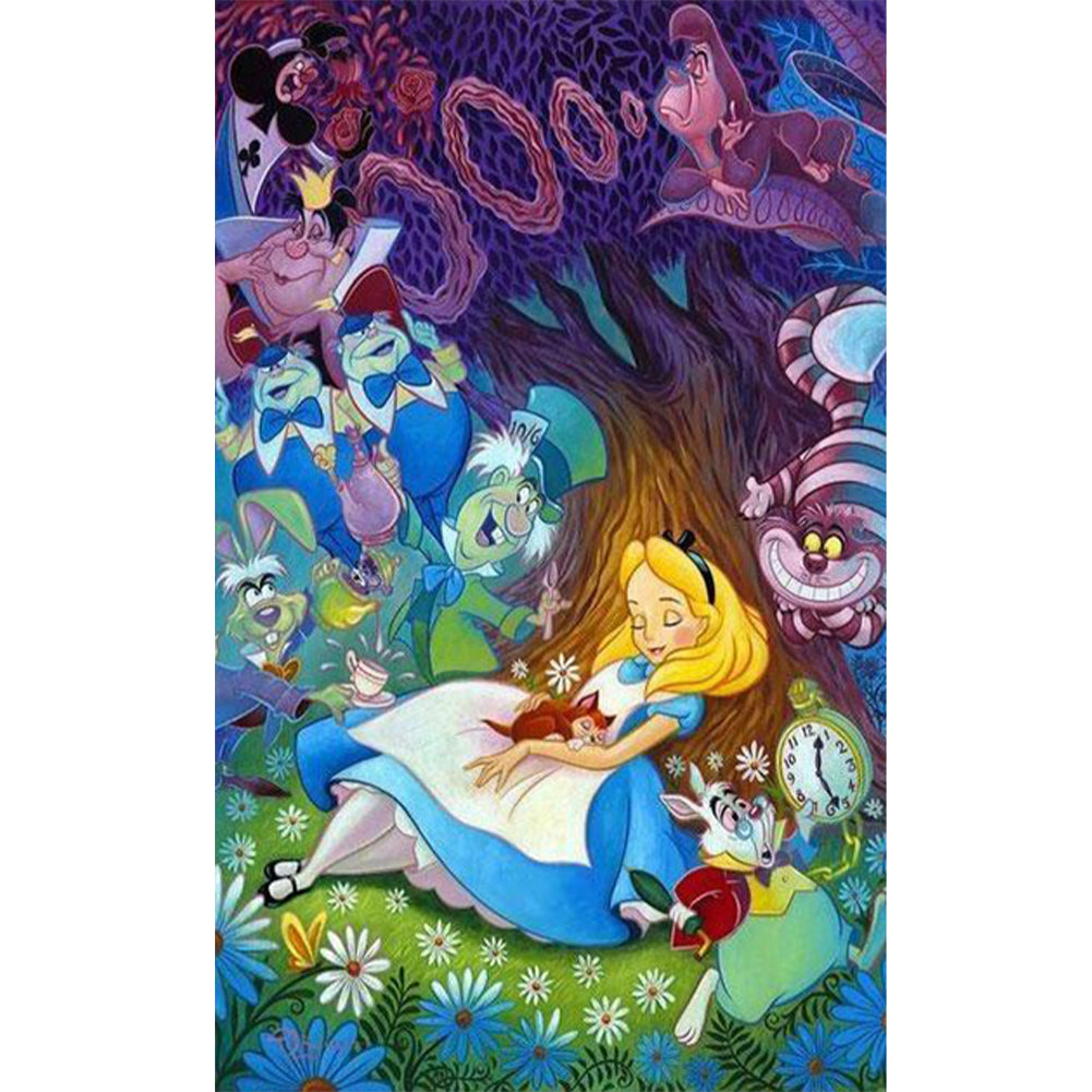 Alice In Wonderland - Full Round Drill Diamond Painting 30*50CM