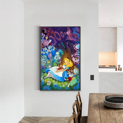 Alice In Wonderland - Full Round Drill Diamond Painting 30*50CM
