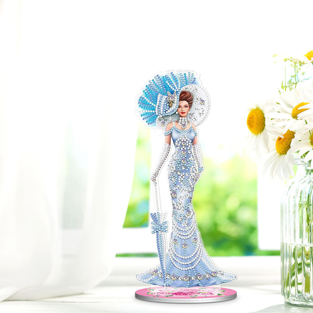 DIY Diamonds Painting Ornaments Handmade Elegant Lady Art Crafts Home Decoration