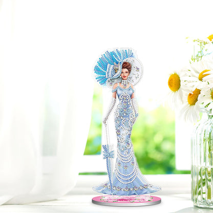 DIY Diamonds Painting Ornaments Handmade Elegant Lady Art Crafts Home Decoration