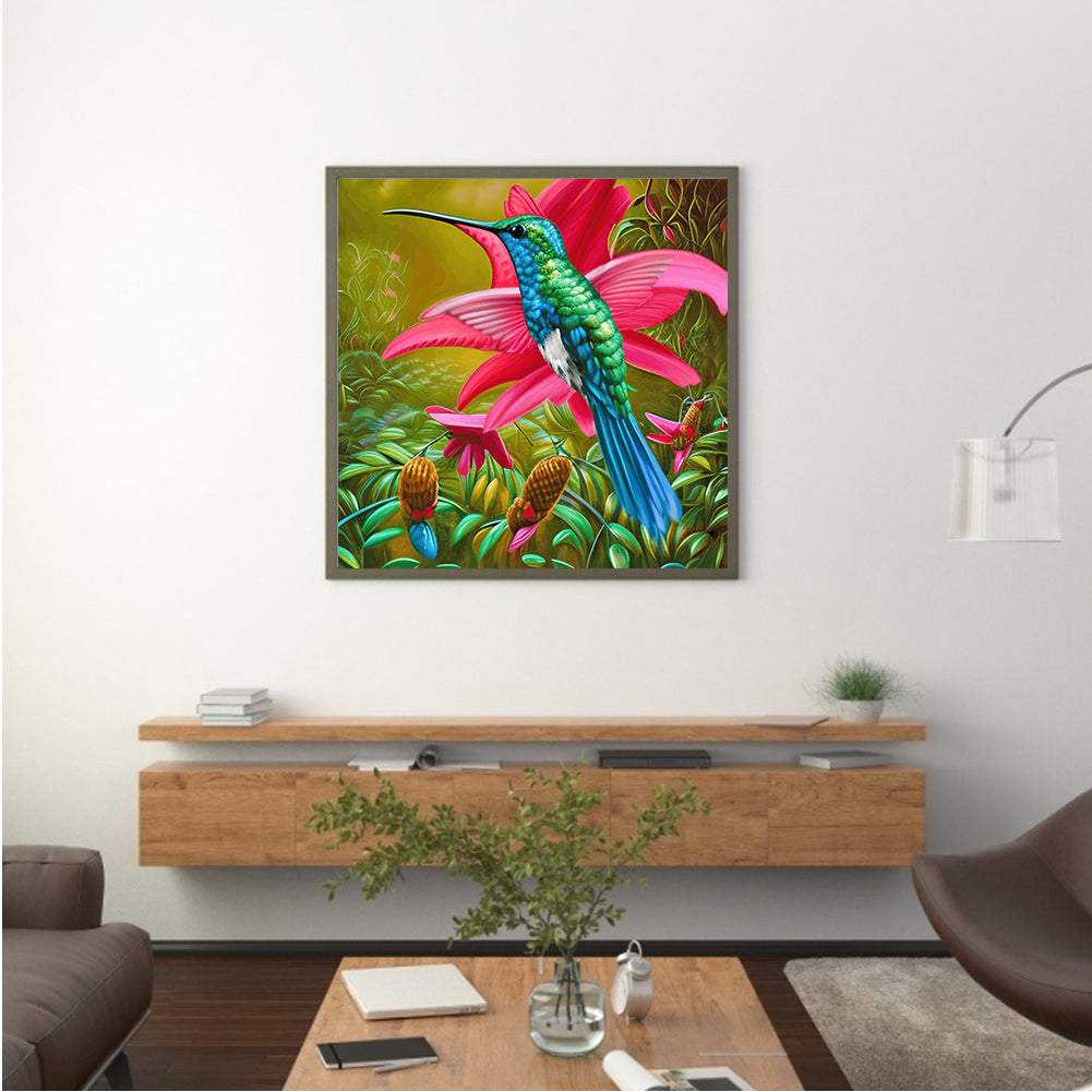 Hummingbird - Full Round Drill Diamond Painting 30*30CM