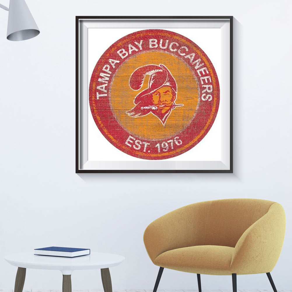 Tampa Bay Pirates Team - Full Round Drill Diamond Painting 30*30CM