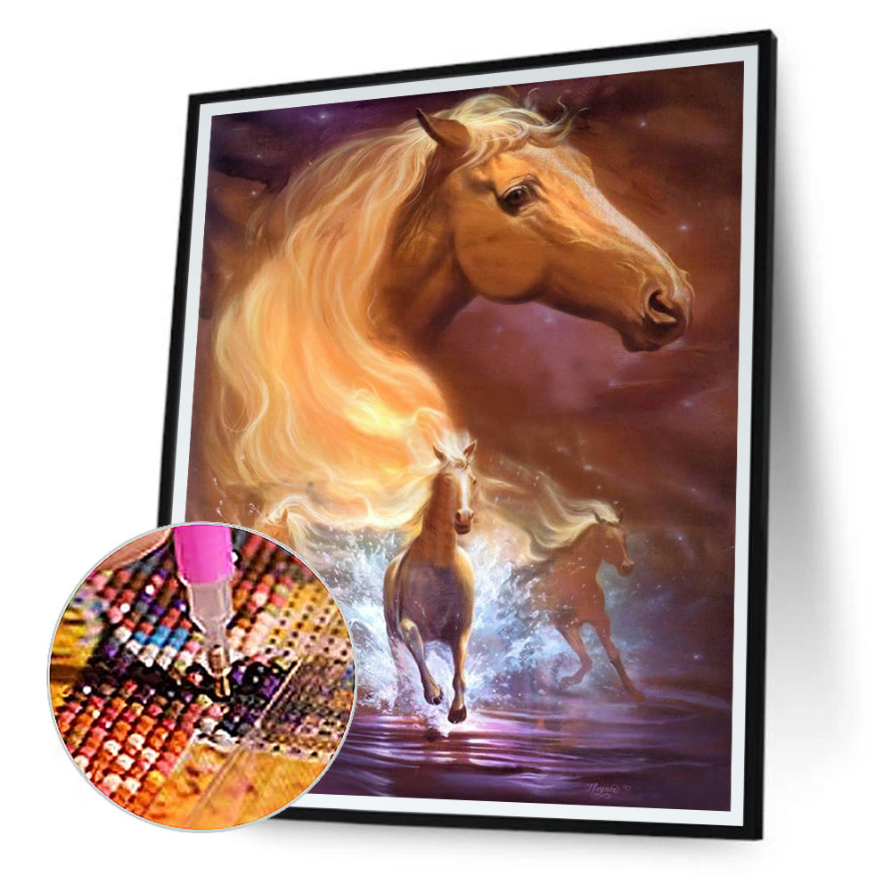 Mustang - Full Round Drill Diamond Painting 30*40CM