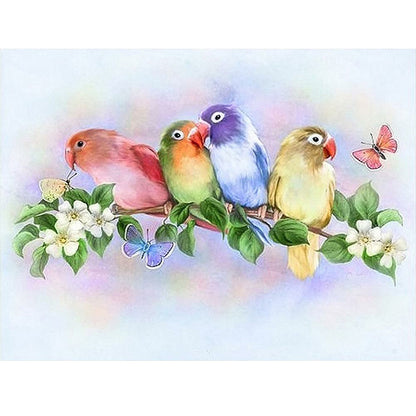 Parrot - Full Round Drill Diamond Painting 50*40CM