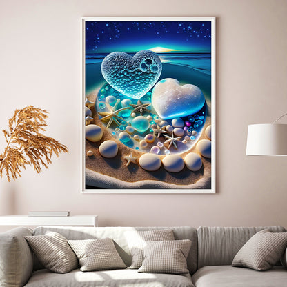 Beach Rainbow Stone - Full Round Drill Diamond Painting 30*40CM