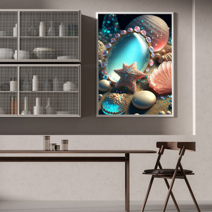 Beach Rainbow Stone - Full Round Drill Diamond Painting 30*40CM
