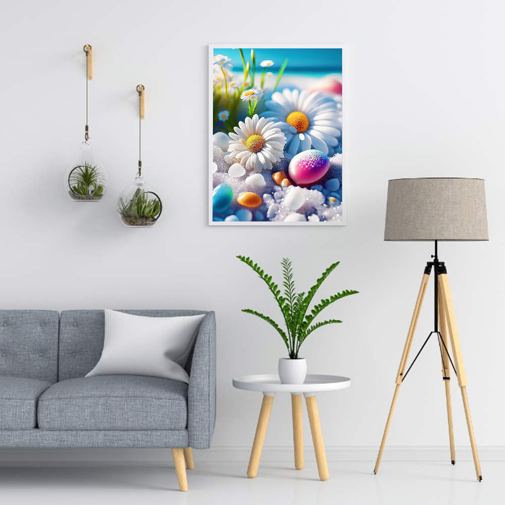 Beach Rainbow Stone - Full Round Drill Diamond Painting 30*40CM