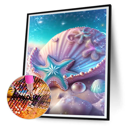 Sea Shell - Full Round Drill Diamond Painting 30*40CM