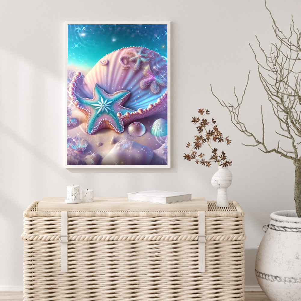 Sea Shell - Full Round Drill Diamond Painting 30*40CM