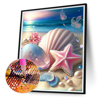Sea Shell - Full Round Drill Diamond Painting 30*40CM