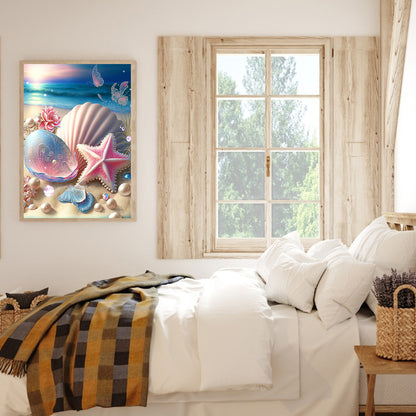 Sea Shell - Full Round Drill Diamond Painting 30*40CM