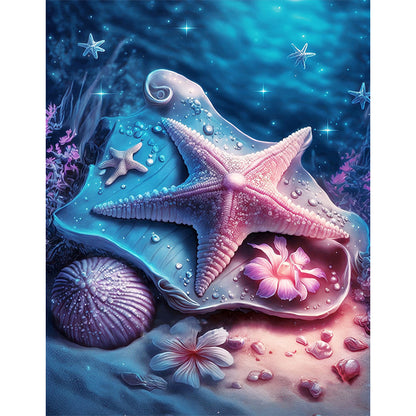 Sea Shell - Full Round Drill Diamond Painting 30*40CM