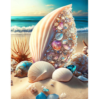 Sea Shell - Full Round Drill Diamond Painting 30*40CM