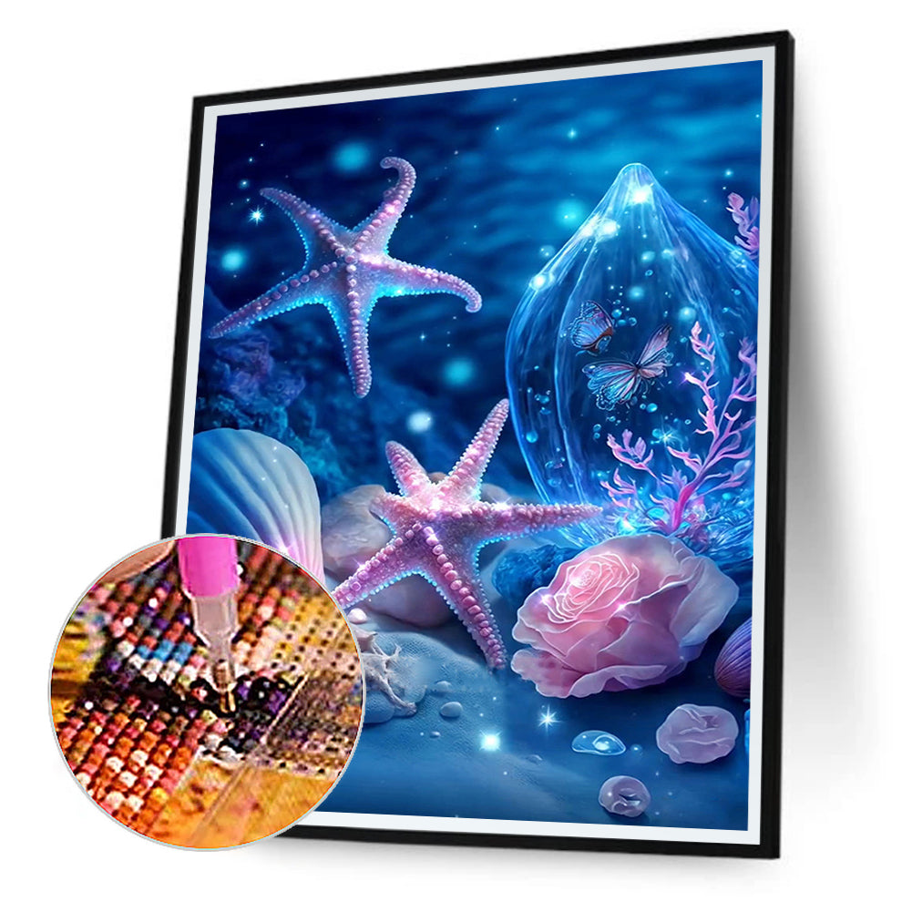 Sea Shell - Full Round Drill Diamond Painting 30*40CM