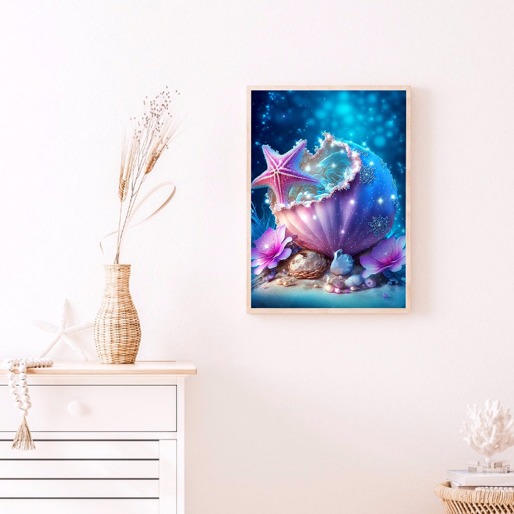 Sea Shell - Full Round Drill Diamond Painting 30*40CM