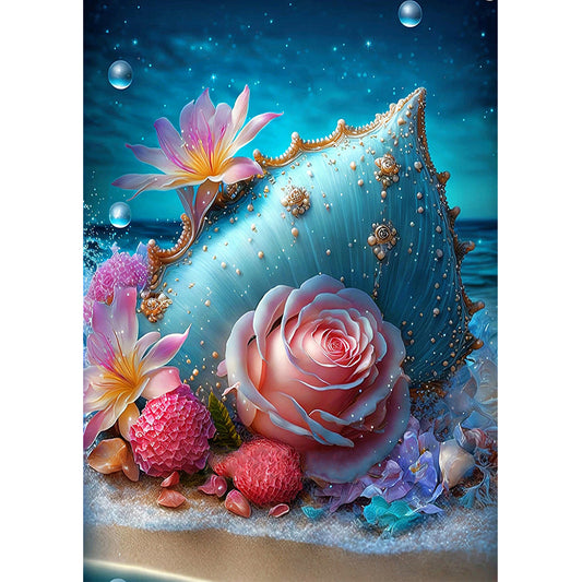 Sea Shell - Full Round Drill Diamond Painting 30*40CM