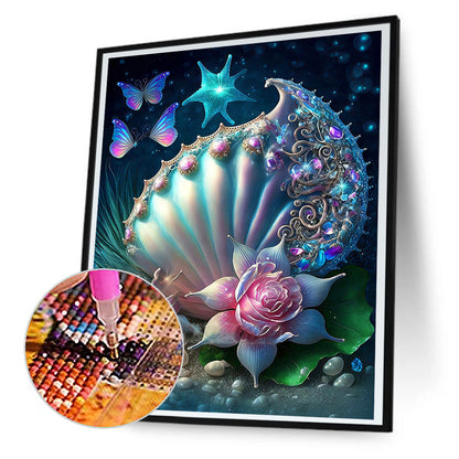 Sea Shell - Full Round Drill Diamond Painting 30*40CM