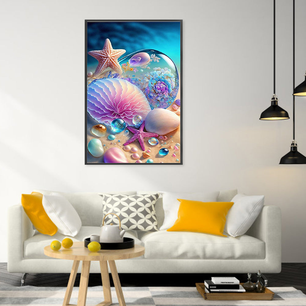 Beach Shells - Full Round Drill Diamond Painting 40*60CM