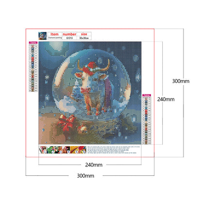 Zodiac Animal In Crystal Ball - Full Round Drill Diamond Painting 30*30CM